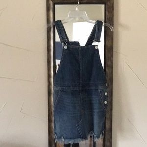 Free People denim short jumpsuit